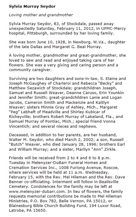 Sylvia Murray Seydor